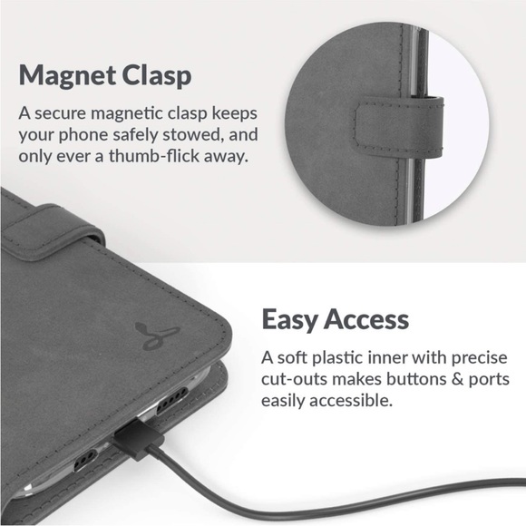 Genuine leather wallet case for iPhone 12 mini - Brand New - Picture 8 of 9